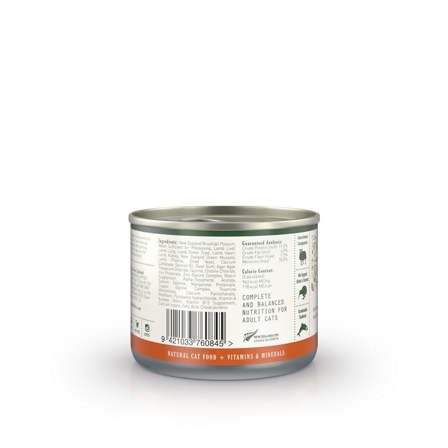 zealandia cat // wild brushtail pate premium wet canned food (185g)