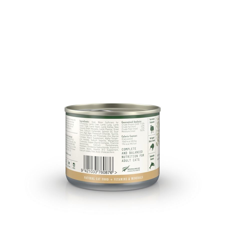 zealandia cat // wild goat pate premium wet canned food (185g)