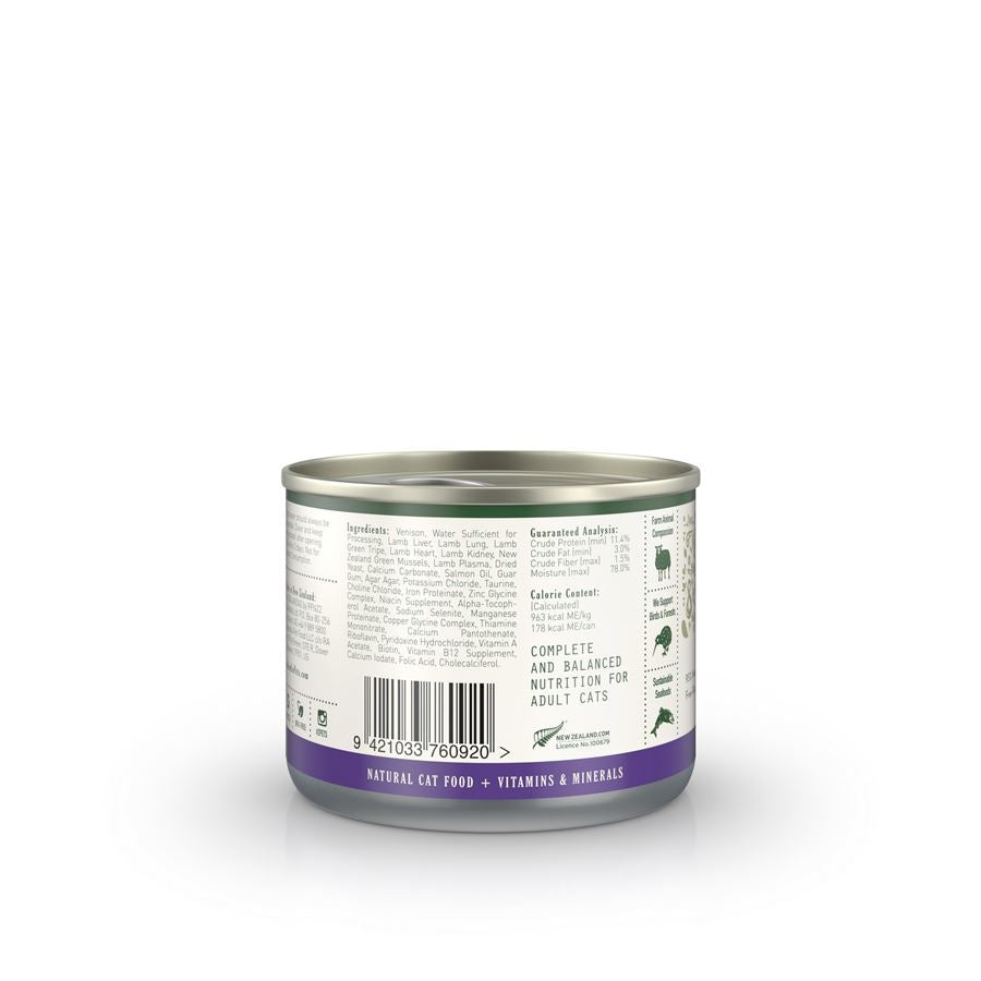 zealandia cat // wild venison pate premium wet canned food (185g)