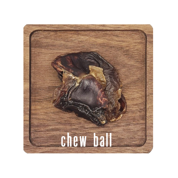 chew ball // air-dried artisanal fresh local duck gizzard chews